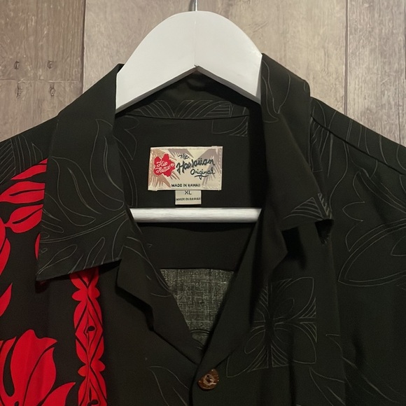 Hilo Hattie The Original Hawaiian Aloha Palm Leaf Cotton Shirt - Picture 2 of 7